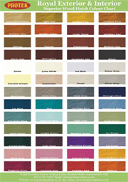 Royal Wood Finish Colour Chart