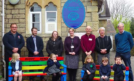 Playground "Buddy Bench" delivered