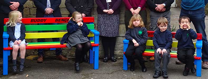Playground "Buddy Bench" delivered
