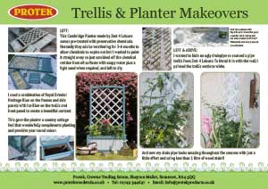 Pipe Trellis and Cambridge Planter makeovers