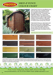 Shed and Fence colour chart