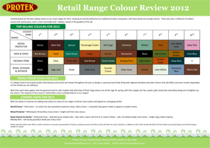 Retail Range colour review 2012