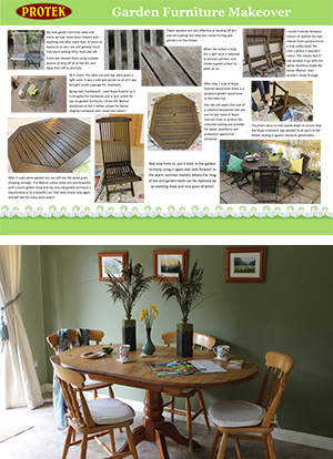 Wood Stain Garden Furniture Makeover April 