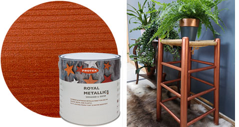 Royal Metallics Wood Stain - Copper
