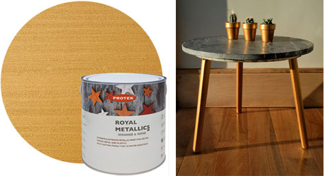 Royal Metallics Wood Stain - Gold 