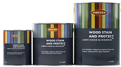New packaging designs for the Protek range - Wood Stain and Protect