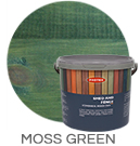 Shed and Fence - Moss Green