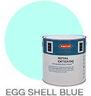 Royal Exterior Wood Finish - Egg Shell Blue